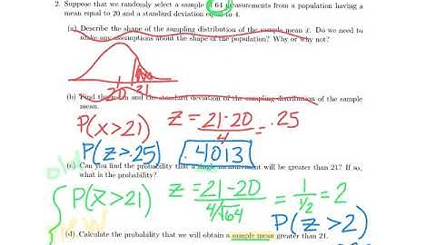 Sampling Distributions Examples Ch 15