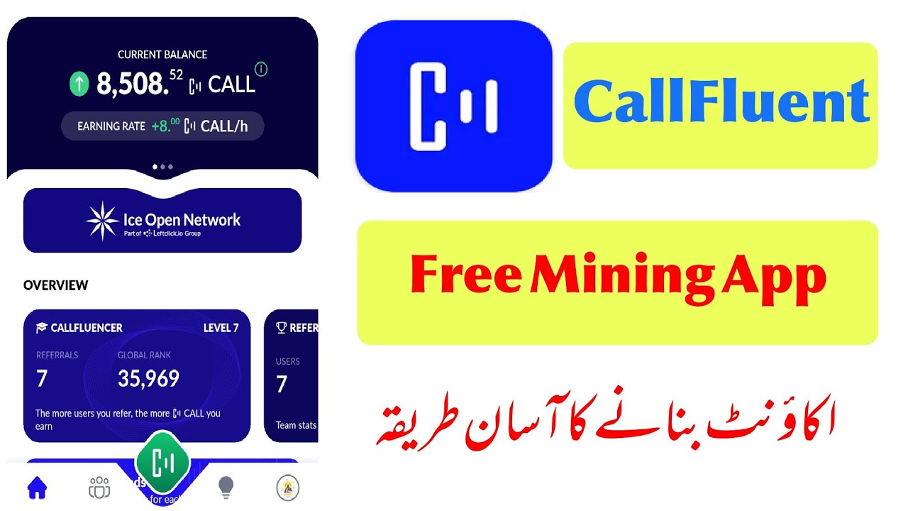 How to create CallFluent account | Callfluent mining app acount kaise ...