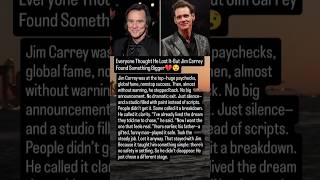 Everyone Thought He Lost It-But Jim Carrey Found Something Bigger.