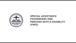 Special Istance Pengers And Persons With A Disability Pwd Avianti Academy