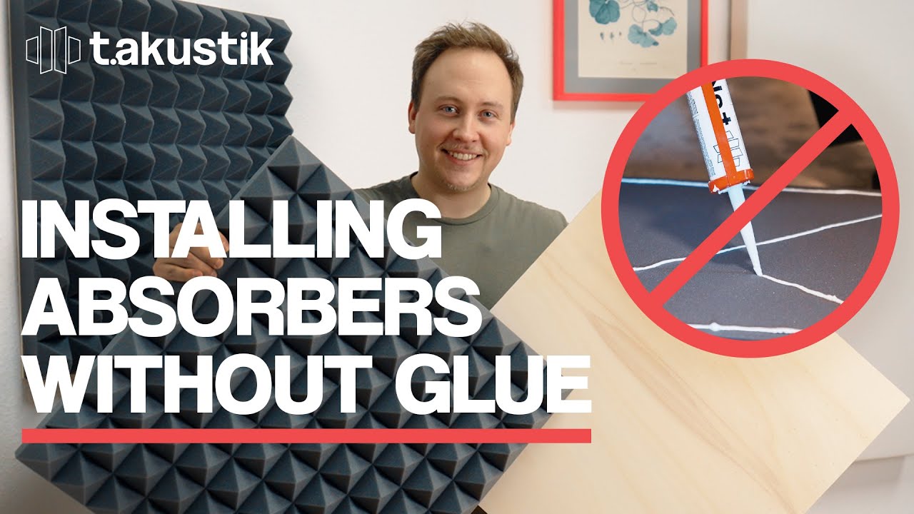 No Glue on your Walls | Absorber Installation | t.akustik