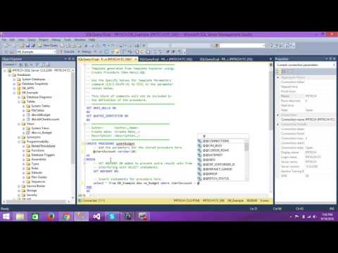 Create Procedure on SQL Server