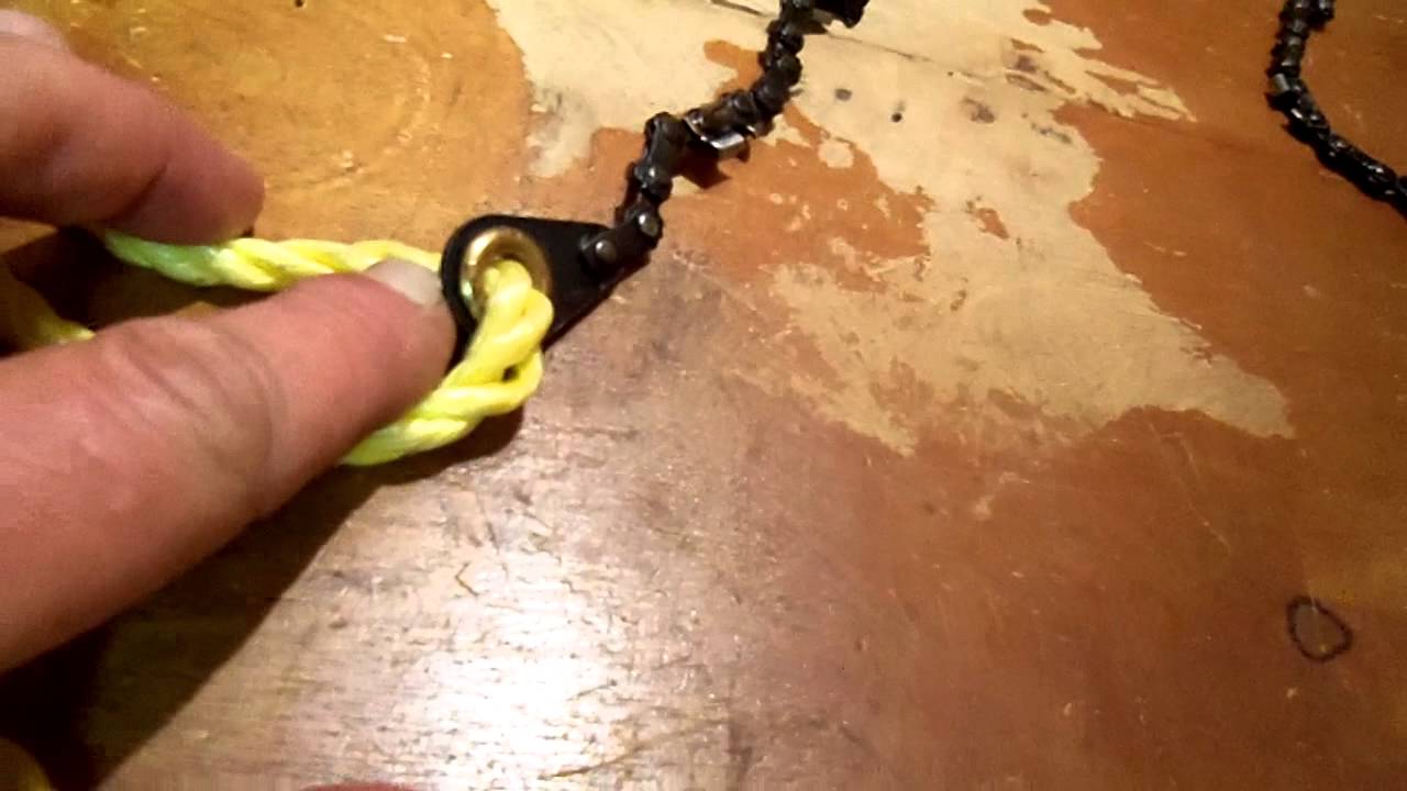 Green Mountain Products High Limb Chain Saw. Rope Pull Saw Part 1 - YouTube