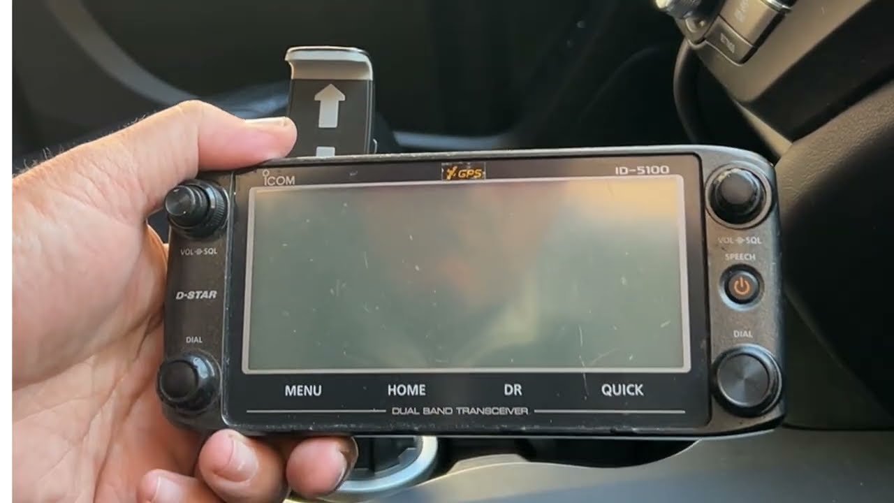 Ultimate Cup Holder Mount for Icom ID-5100 – No MBA-2 Needed!