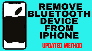 HOW TO REMOVE BLUETOOTH DEVICE FROM IPHONE