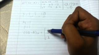 Example of Solution of Eigenvalues and Eigenvectors