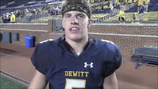 Interview with DeWitt 2022 QB Ty Holtz (Brown commit) Details