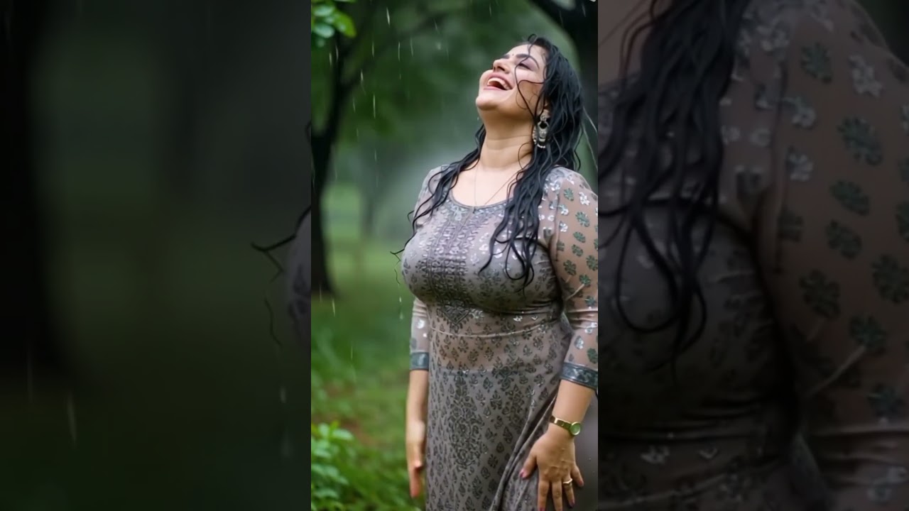 Title:* "Serene Surrender: Embracing the Rainy Symphony 