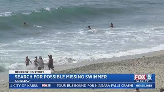 Search For Possible Missing Swimmer In Carlsbad
