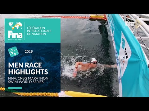 Highlights Men's Race | FINA /CNSG Marathon Swim World Series 2019