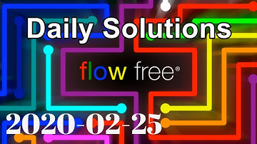 Flow Free - Daily Puzzles - 2020-02-25 - February 25th 2020