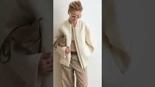 Serenity has structure. The Alabaster Cloud Jacket Soft-touch Milky Twill. Oversized silhouette.
