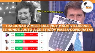 ¡¡¡TRAICIONAR A MILEI SALE MUY MAL!!! VILLARRUEL SE HUNDE CON CRISTINA Y MASSA COMO LA PEOR POLÍTICA