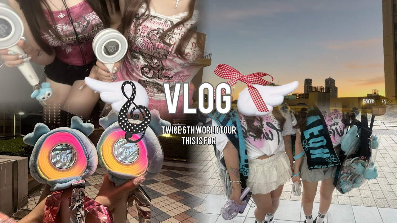 【 once vlog 】TWICE 6th worldtour THIS IS FOR | 大阪2日間| ライブ参戦vlog | 最前でファンサ貰った日🍀🩷