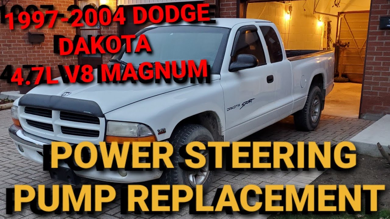 POWER STEERING PUMP REPLACEMENT - (1997-2004) GEN2 DODGE DAKOTA 4.7L V8