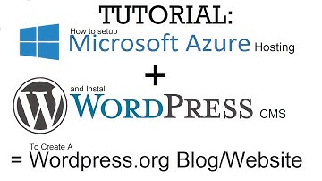 Setup Your Own Wordpress.org Website Using Microsoft Azure