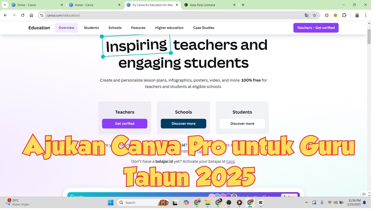 ⁣Cara Ajukan Canva for Education untuk Guru Tahun 2025