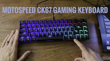 Motospeed CK67 Gaming Mechanical Keyboard Unboxing and Review - Hekka