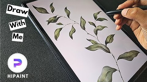 Realistic watercolor painting in Hipaint | Hipaint step by step tutorial for beginners