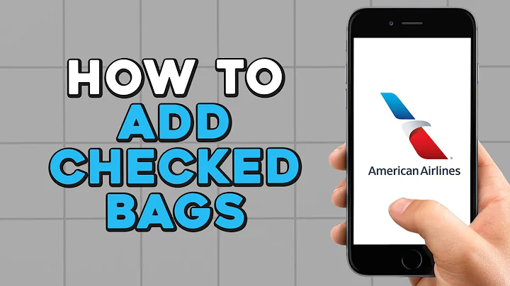 How To Add Checked Bags American Airlines (Easiest Way)