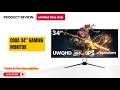 CRUA 34" Ultrawide Gaming Monitor Review 🔥 165Hz, 3440x1440 IPS | Best Budget UWQHD Monitor 2026?