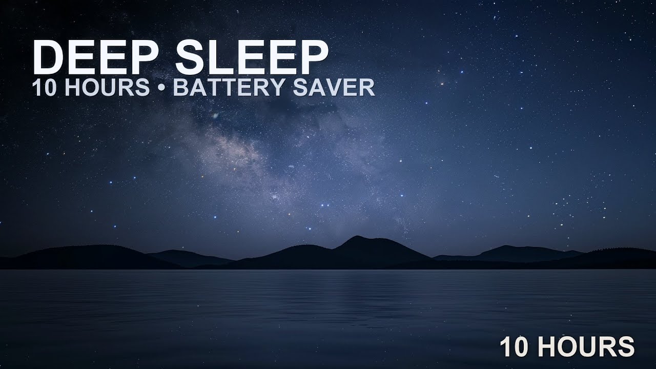 10 Hour Black Screen Sleep Music • Sleep Through The Night | Uninterrupted Sound