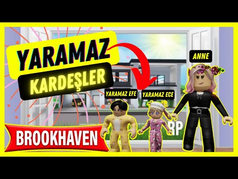 🚸İKİ YARAMAZ İŞ BAŞINDA👼 ECE ve EFE'nin KÜÇÜKLÜK HALLERİ👶ROBLOX Brookhaven 🏡HİKAYE