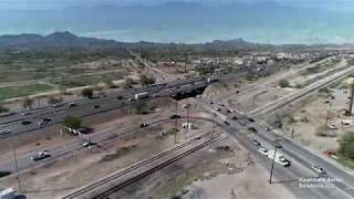 I-10 & Ruthrauff Rd/El Camino del Cerro Interchange - Before Road Closure.