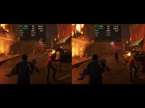CPU test - 13700K capped fps vs uncapped in TLOU
