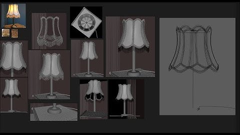 Table Lamp Modeling || Timelapse