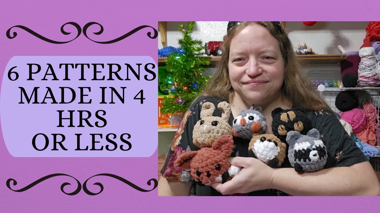 Crochet 6 patterns in 4 hrs....or less! - YouTube