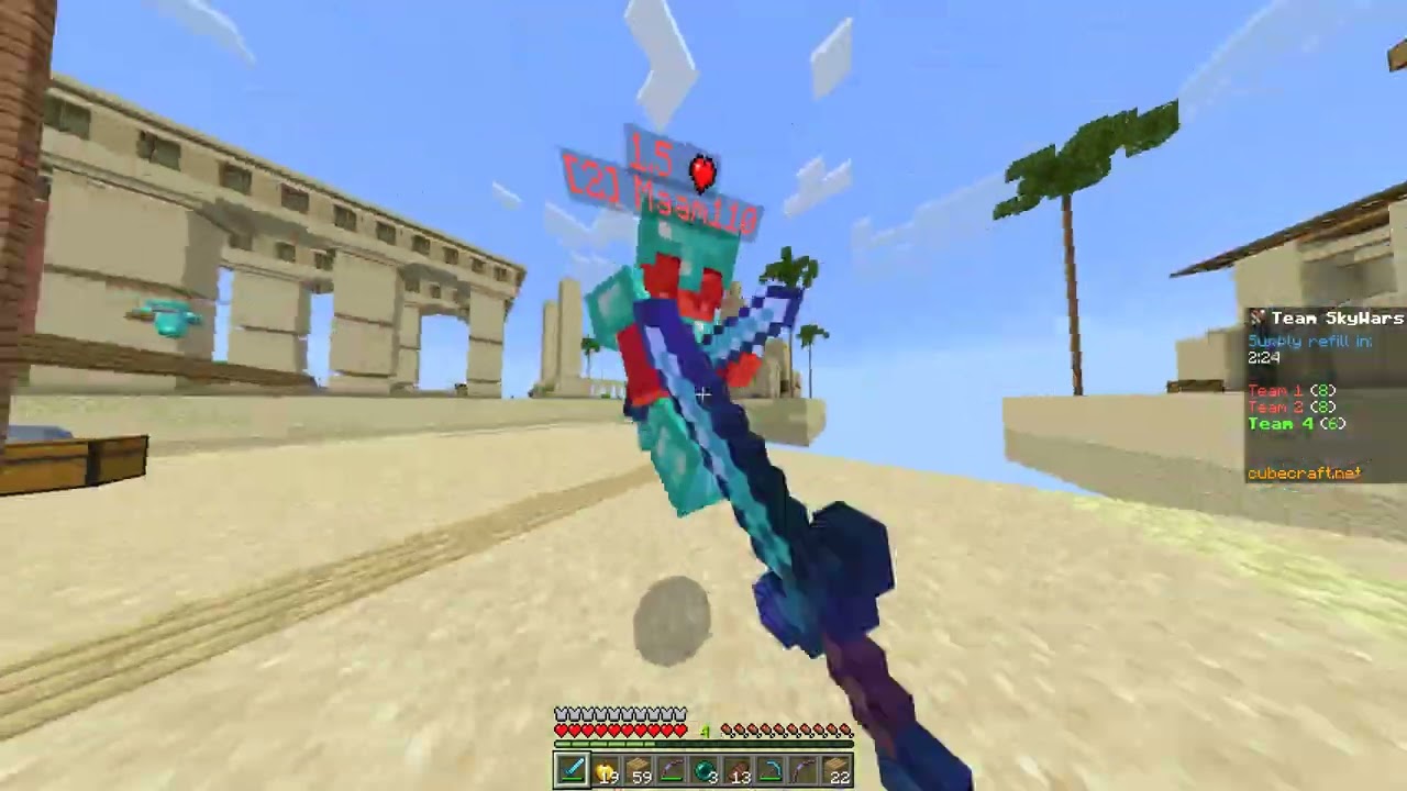 Minecraft 24 Kills Cubecraft Megaskywars