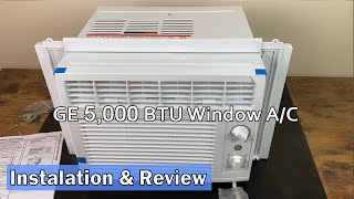 GE 5,000 BTU Window Air Conditioner - Instalation & Review
