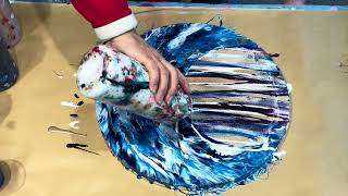 Have you ever tried art transfers over acrylic? See how this 3D LOOK adds to acrylic pour creation  screenshot 2