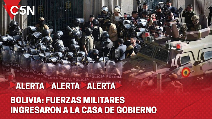 BOLIVIA: El presidente LUIS ARCE DENUNCIÓ un GOLPE de ESTADO