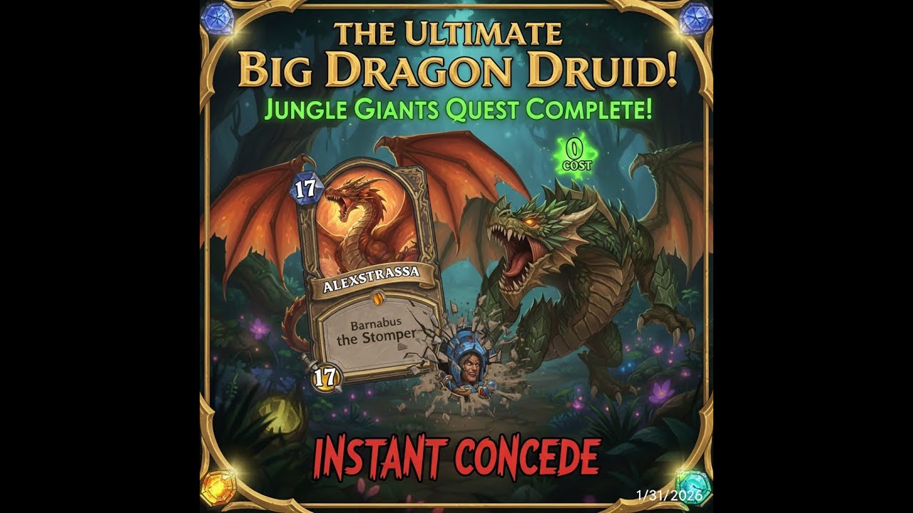 The Ultimate Big Dragon Druid! | Jungle Giants Quest Completion