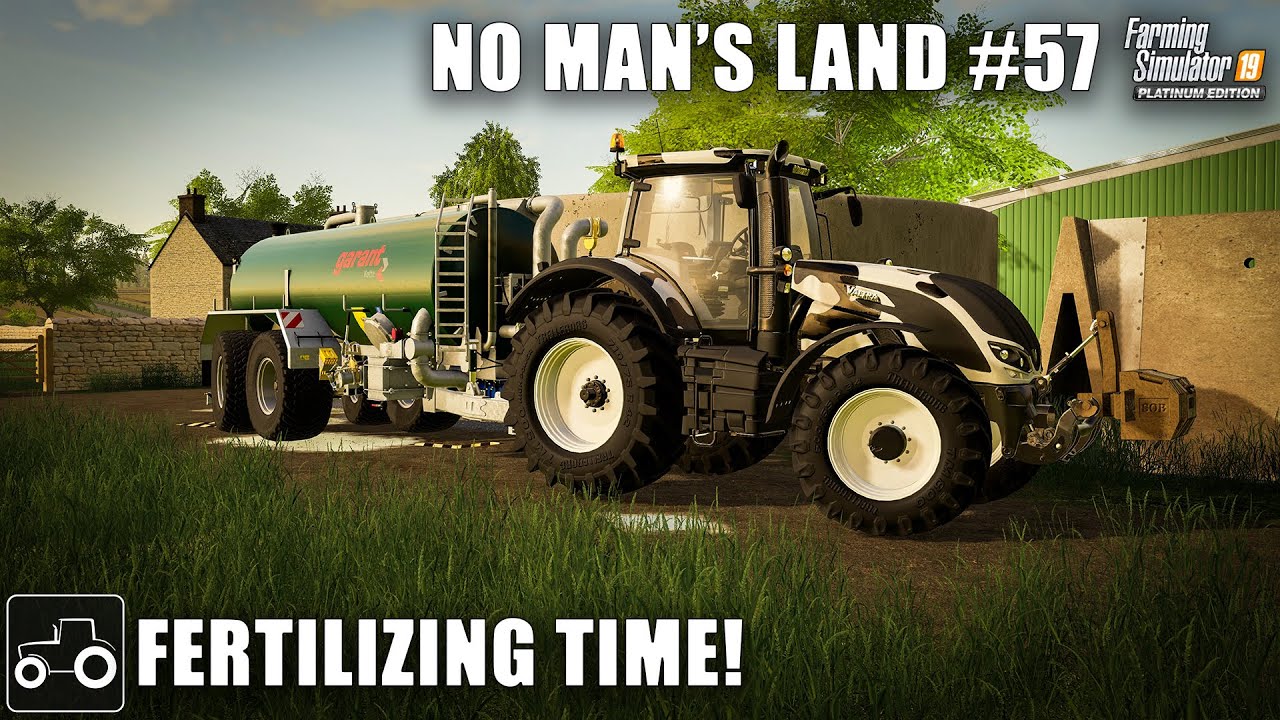 Spreading Digestate,  Manure & Spraying Fertilizer, No Man's Land #57 Farming Simulator 19 Timelapse