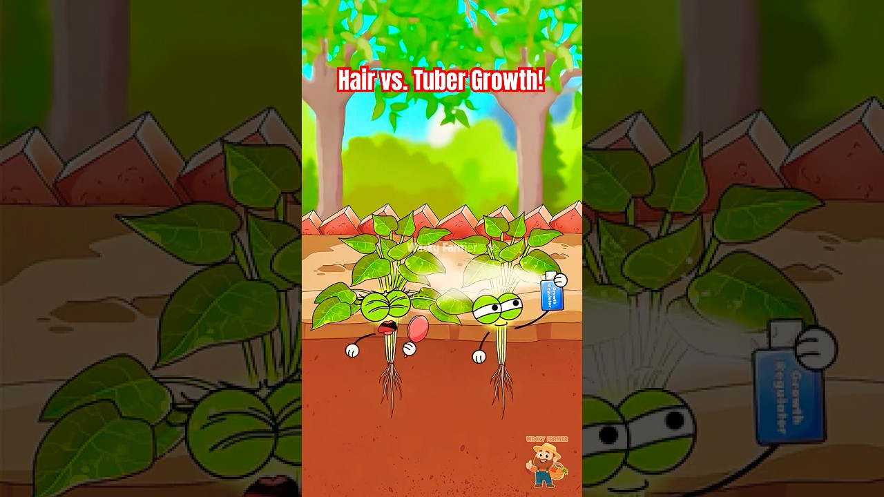 Sweet Potato Drama: Hair vs. Tuber Growth!🍠 