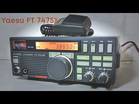 RADIO YAESU FT 747 SX - YouTube
