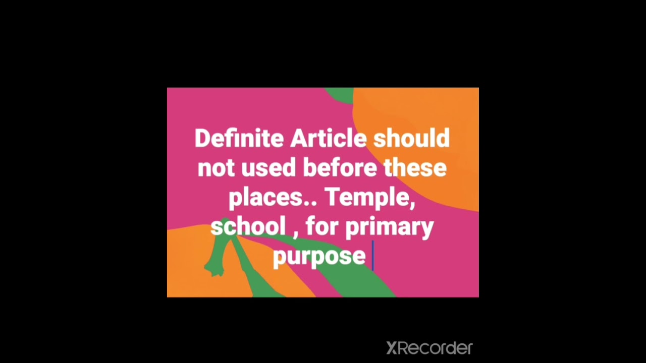 English  lecture For JKSSB FAA,INSPECTOR [DEFINITE Article]