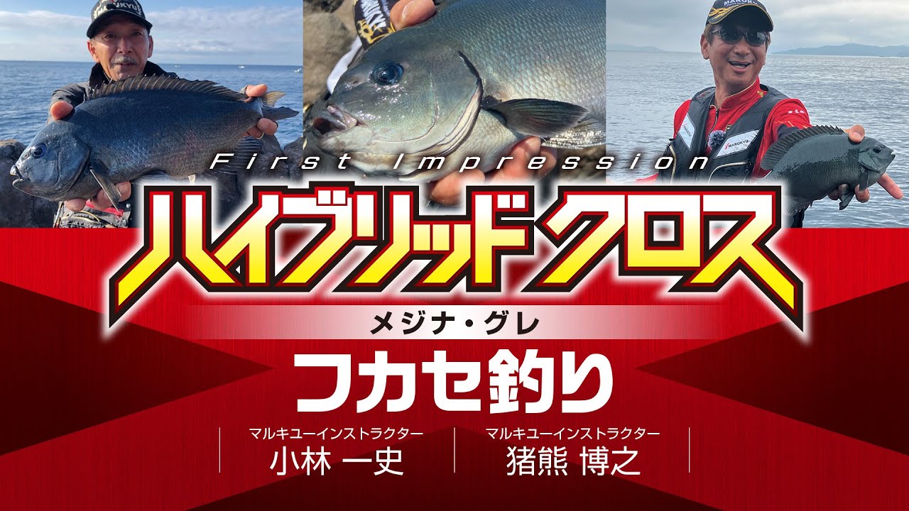 [ハイブリッド クロス]　小林一史×猪熊博之　メジナ・グレ　フカセ釣り