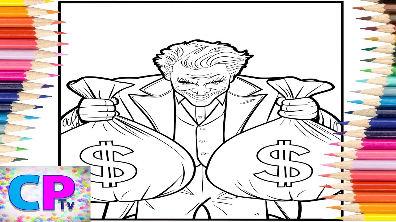 Joker Won a Big Pot of Money/Joker Drawing/Creative Video/Art Therapy/Calming Through Colors