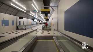 The airport at billy bishop toronto city is now accessible via a 260
metre pedestrian tunnel under lake ontario