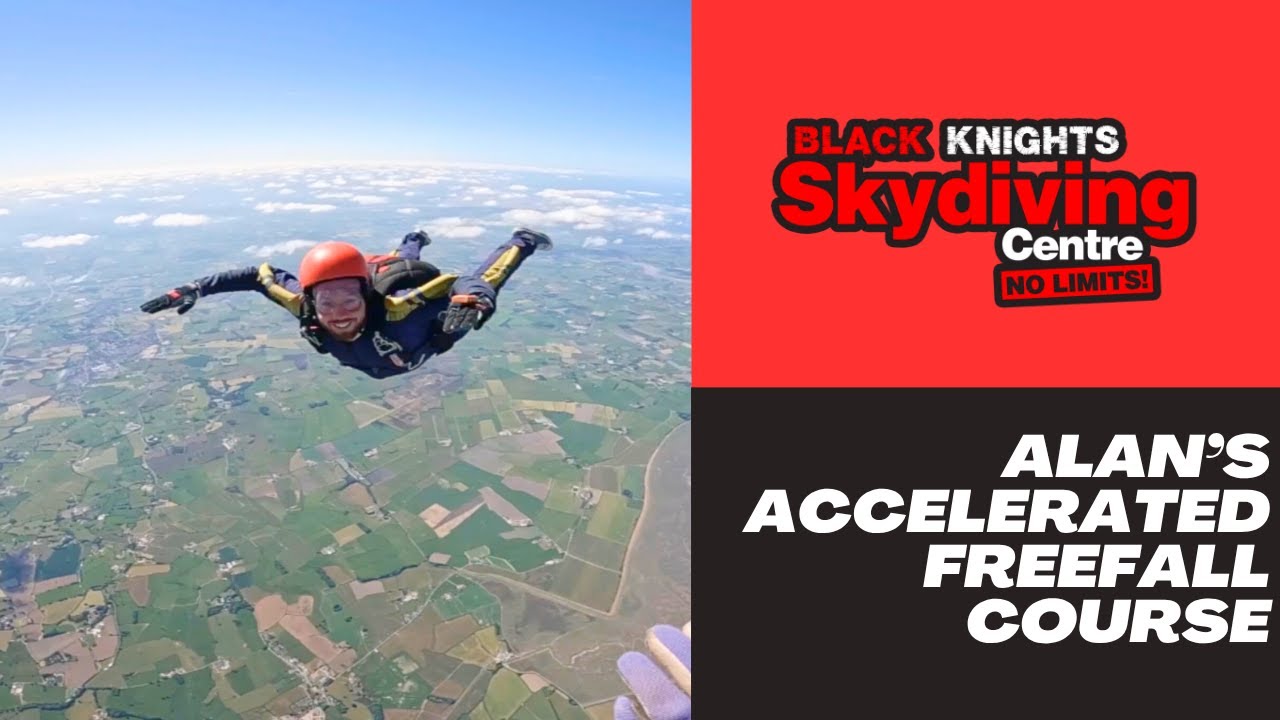 Alan’s First Freefall | AFF Skydiving Course at Black Knights Parachute Centre