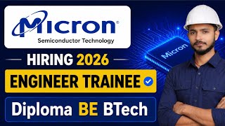 Micron Technology Pool Campus Drive 2026 | Diploma, BE/B.Tech Freshers | Gwalior