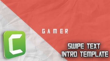 Camtasia studio 9: Swipe text animation intro template