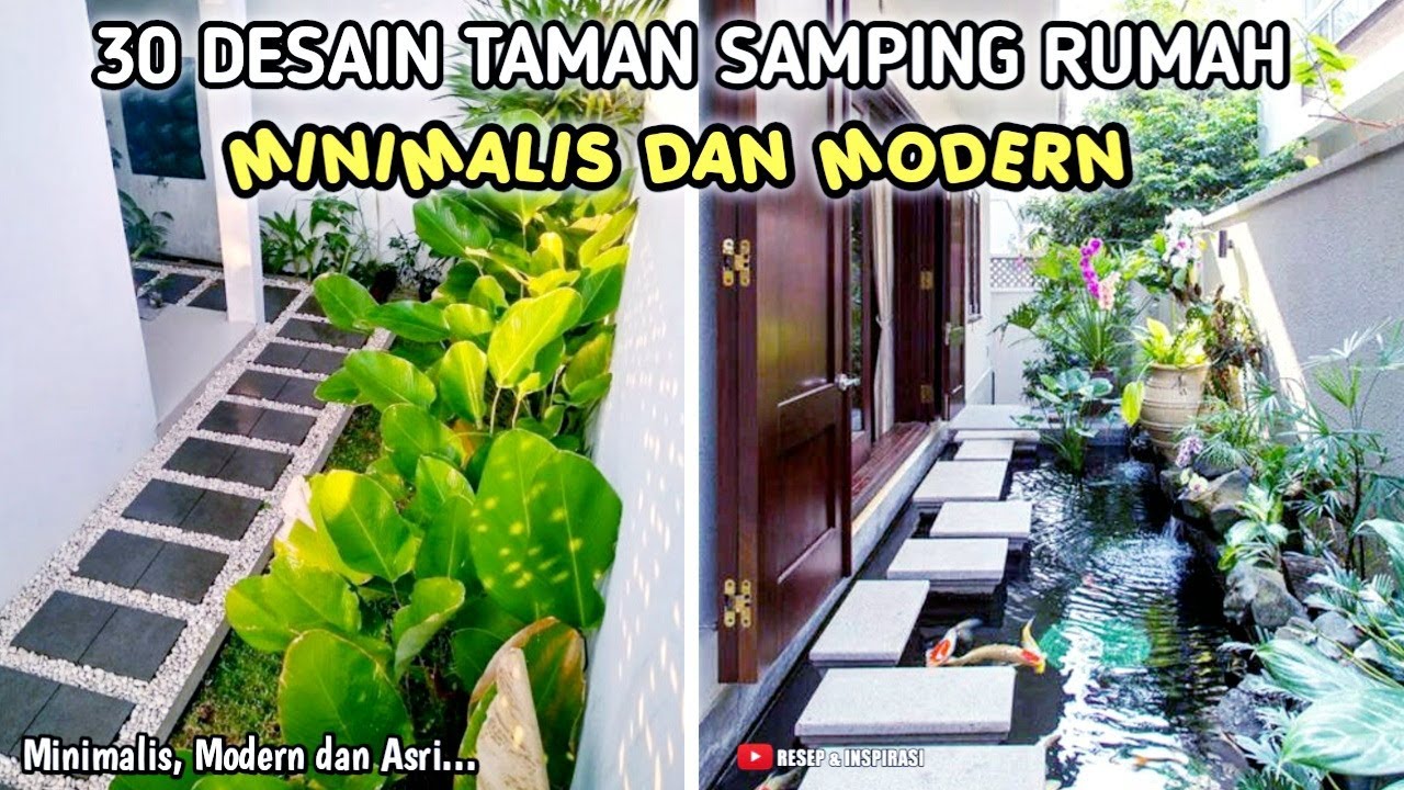 30 DESAIN TAMAN SAMPING RUMAH MINIMALIS DAN MODERN | LINK PEMBELIAN PRODUK ADA DI DESKRIPSI