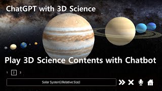 Play 3D Science Contents With Chatbot - Chatgpt With 3D Science