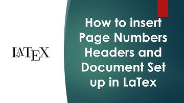 Integration and Inserting Page Numbers and Headers in LaTex