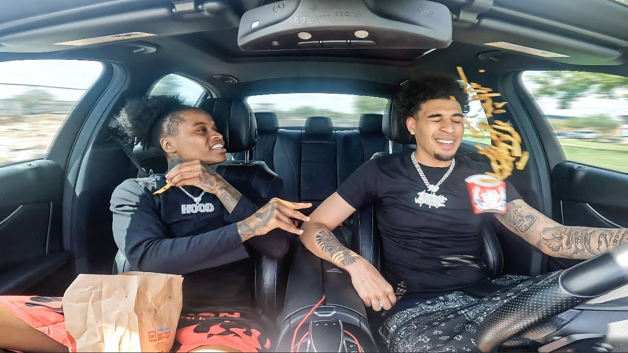 Throwing Food In Jordan Face To See His Reaction..*He Tried To Kick Me Out*